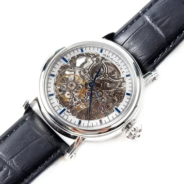 Seagull Original Watch Men's Business Luxury Watch Skeleton Flywheel Automatic Mechanical Watch Birthday Gift Clock 38mm M182SK - - Image 5