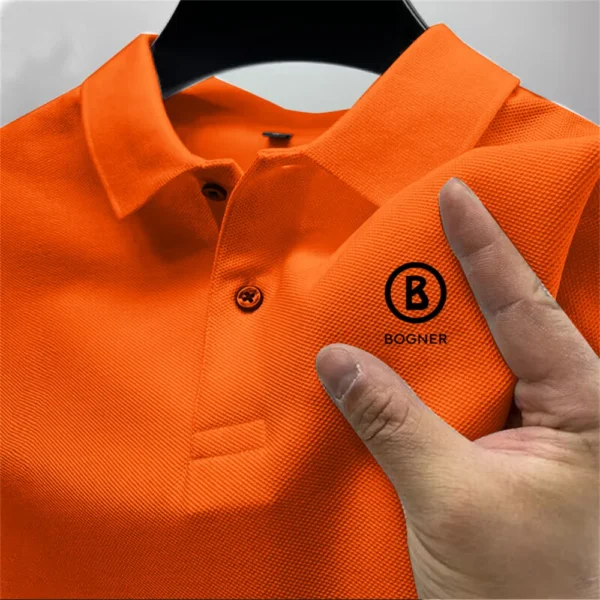 Summer New Men's Embroidered Polo Shirt Fashion Retro Shirt Loose Casual Short-sleeved Top Youth Business All-match Polo Shirt - Image 4