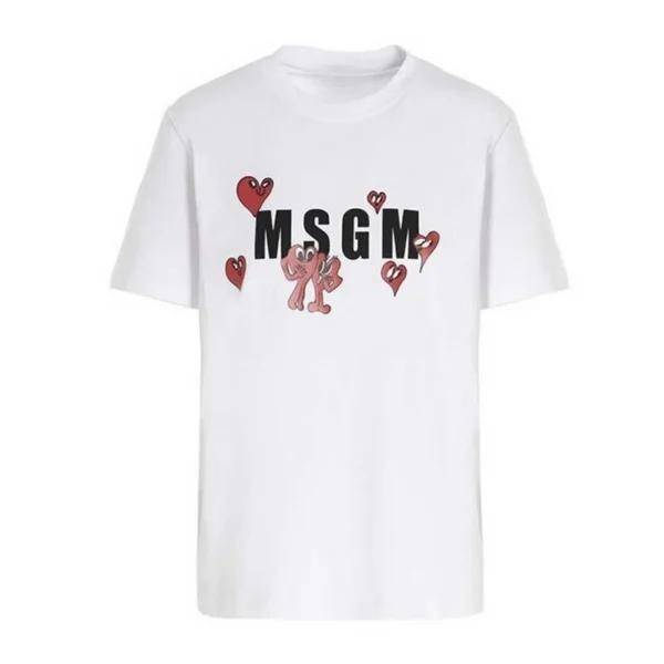 The 2025 new MSGM women's T-shirt summer fashion casual print T-shirt luxury brand - Image 2