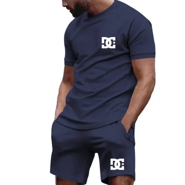 2025 New Men's Sportswear Short Sleeved T-shirt And Sports Shorts Summer Casual Jogging Pants Set Men's Two-Piece Set 4XL - Image 6