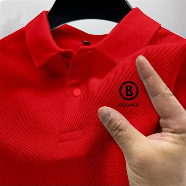 Summer New Men's Embroidered Polo Shirt Fashion Retro Shirt Loose Casual Short-sleeved Top Youth Business All-match Polo Shirt - Image 6