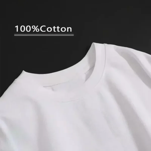 2025 Spring and Summer New Trend Letter Printed Cotton T-shirt for Men and Women's Casual Versatile Round Neck T-shirt - Image 2