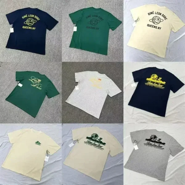 2025 Aime Leon Dore Landmark Architecture Planet Crown Printed Loose Casual Large Size Men's Short Sleeve T-Shirt - Image 2
