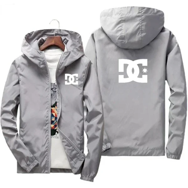 2025 Spring/Summer Men's Hooded Jacket Fashion Outdoor sun protection, wind proof, waterproof, zipper, casual blazer S_7XL - Image 6