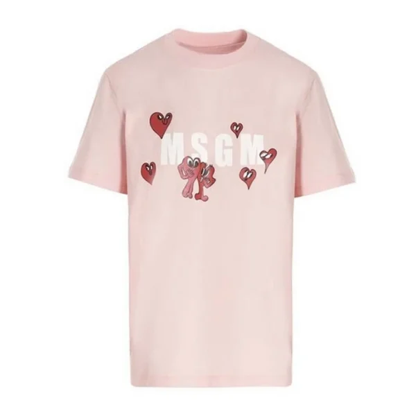 The 2025 new MSGM women's T-shirt summer fashion casual print T-shirt luxury brand - Image 3
