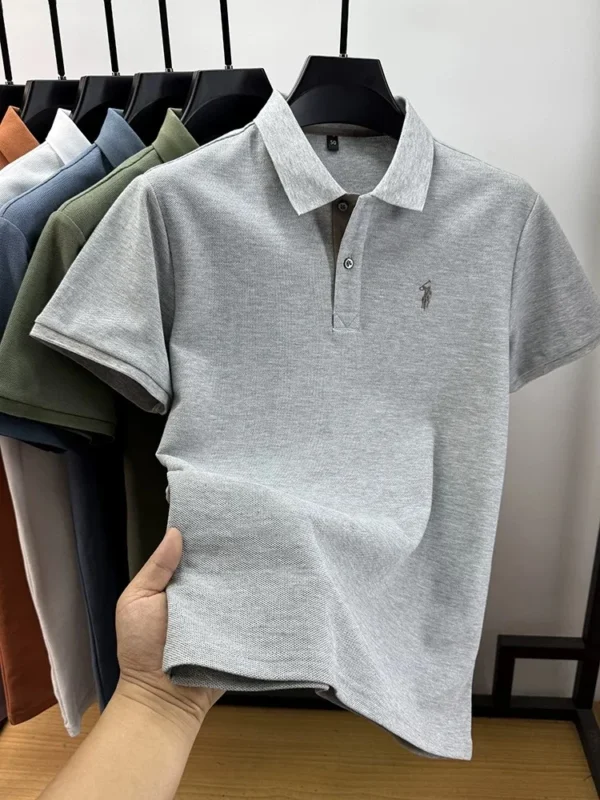 High end brand 100% cotton short sleeve polo shirt men's summer fashion designer new Paul pony embroidery casual golf T-shirt - Image 5