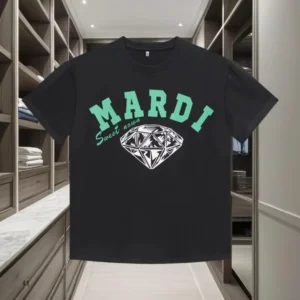 2025 Spring and Summer New Trend Letter Printed Cotton T-shirt for Men and Women's Casual Versatile Round Neck T-shirt