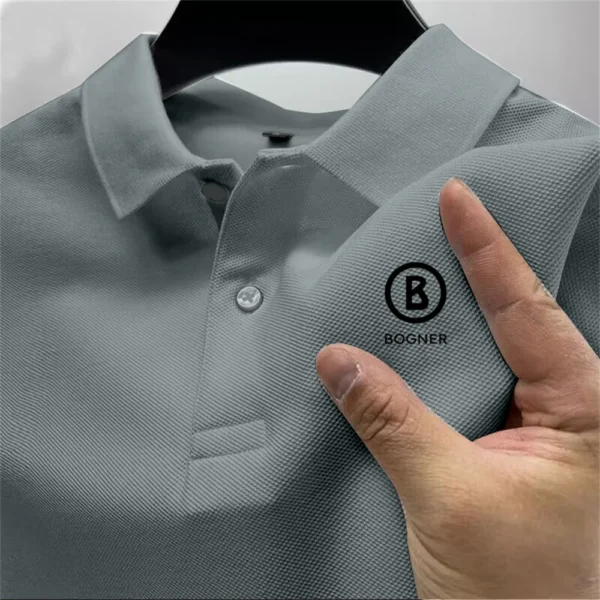 Summer New Men's Embroidered Polo Shirt Fashion Retro Shirt Loose Casual Short-sleeved Top Youth Business All-match Polo Shirt - Image 5