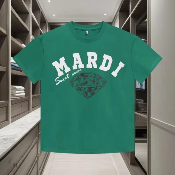 2025 Spring and Summer New Trend Letter Printed Cotton T-shirt for Men and Women's Casual Versatile Round Neck T-shirt - Image 4
