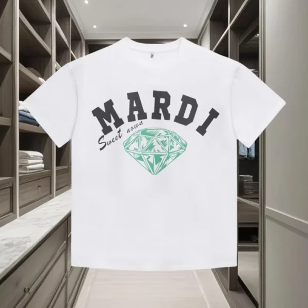 2025 Spring and Summer New Trend Letter Printed Cotton T-shirt for Men and Women's Casual Versatile Round Neck T-shirt - Image 3