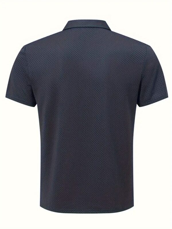 TS276 Double Horse USPA Print Golf Knit Men's Turtleneck - Image 10