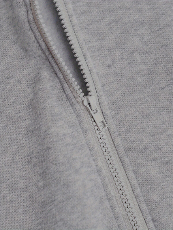 Men'S Casual Long-Sleeve Hoodie with Kangaroo Pocket - "Casablanca Tennis Club" Print, Light Gray, All-Season Comfort, Casual Wear Hoodie | Graphic Hoodie | Zippered Hoodie - Image 7