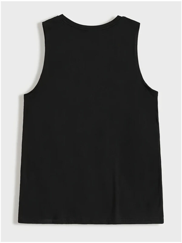 [MAXI MARA Tank Top] Soft Polyester-Spandex Blend Women's Sleeveless Tank Top | 1pc, Round Neck, Machine Washable, All-Season Casual & Athletic Wear, Bold Pink "MAXI MARA" Letter Print - Black/Dark Gray/Rose/Blue/Orange/White - Image 9