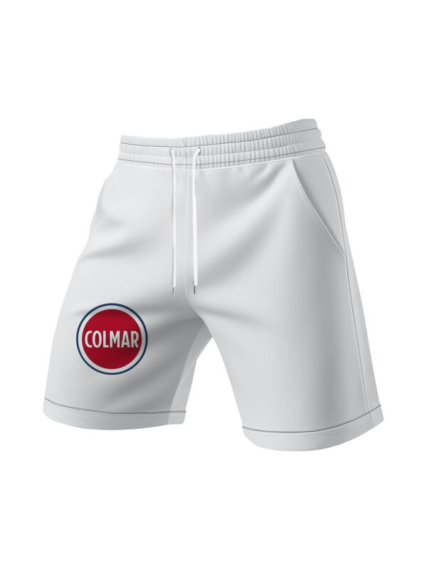 Men's Summer Casual Shorts with Bold 3D Digital Letter Print - Breathable White Athletic Shorts, Regular Fit for Outdoor Sports & Leisure, Machine Washable, Gym Shorts, Smooth Texture Fabric, Active Lifestyle, Trendy Design, Durable Construction, Active Men - Image 5