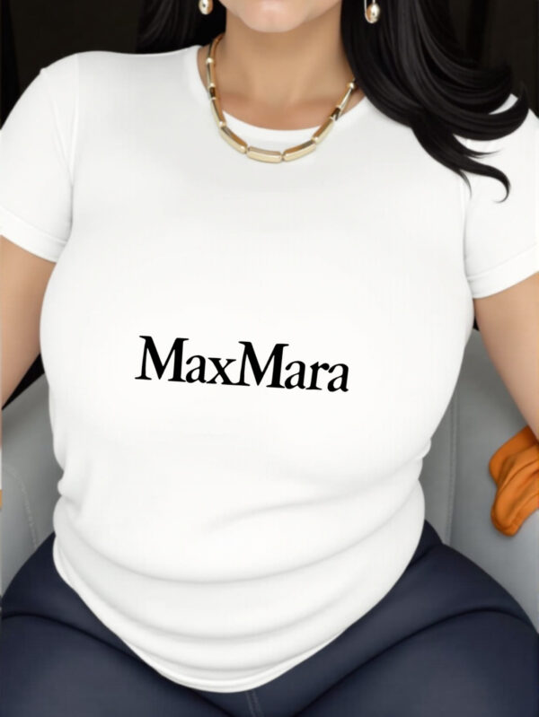 MAXMARA Women'S Graphic Print T-Shirt - Soft, Breathable Polyester Blend Short Sleeve Casual Summer Top, Quick-Dry & Easy Care, Round Neck, Perfect for Outdoor Activities & Casual Attire, All-Season Comfort, Versatile Clothing | Round Neck Shirt | Comfortable