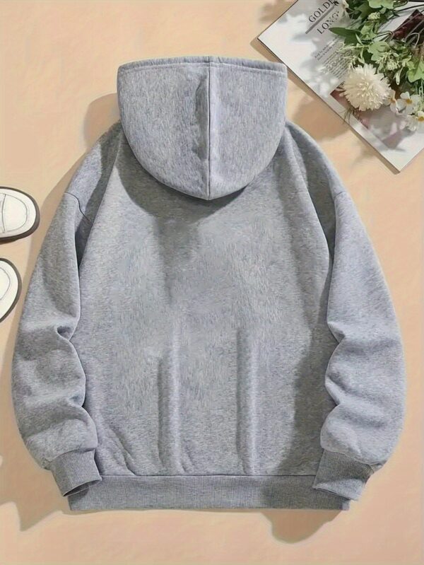 Max Mara Women's Casual Hooded Sweatshirt - All-Season Relaxed Fit Pullover with Chest Logo Print, Machine Washable Long Sleeve Grey Hoodie for Casual Attire, Streetwear Fashion, Minimalist Design, Breathable Material, Street Style - Image 7
