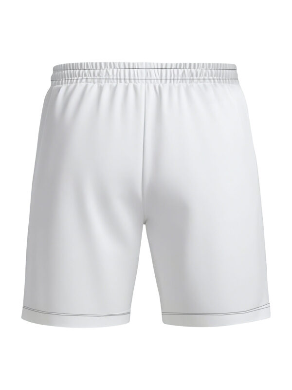 Men'S Summer Casual Shorts with 3D Print "REPLAY" Design - White, Adjustable Drawstring Waist, Non-Stretch Fabric, Perfect for Beach & Weekend Wear, Leisure Shorts | Playful Print Shorts | Comfortable Fit Shorts - Image 2