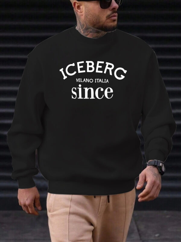 Men'S Casual Fashion Sweatshirt with ICEBERG SINCE Design - Image 7