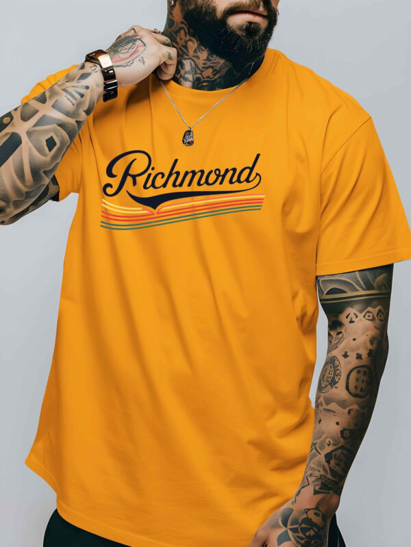Richmond Men's Red Short-Sleeve T-Shirt - Breathable Polyester Blend, Casual Round Neck, Stylish Summer Top with Virginia Richmond Print, Everyday Tshirt|Round Neck Top|Spandex Comfort - Image 4