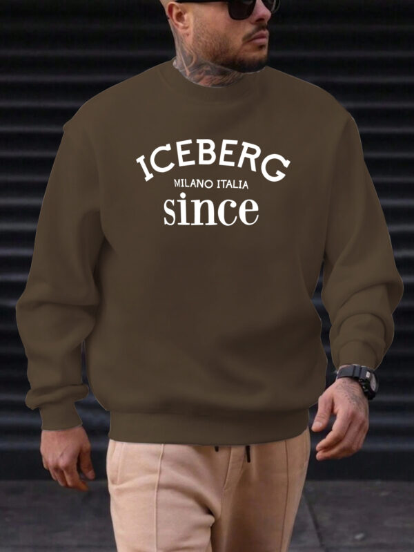 Men'S Casual Fashion Sweatshirt with ICEBERG SINCE Design - Image 8