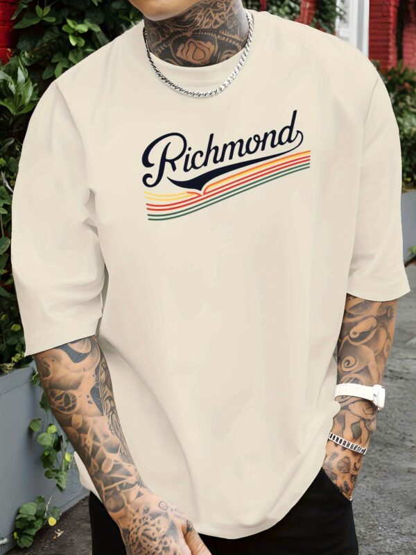 Richmond Men's Red Short-Sleeve T-Shirt - Breathable Polyester Blend, Casual Round Neck, Stylish Summer Top with Virginia Richmond Print, Everyday Tshirt|Round Neck Top|Spandex Comfort - Image 10
