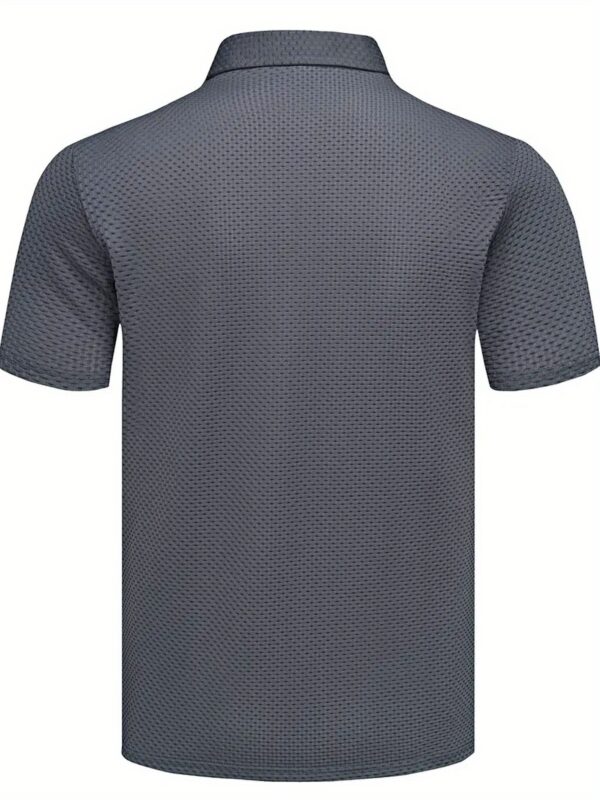 TS276 Double Horse USPA Print Golf Knit Men's Turtleneck - Image 9