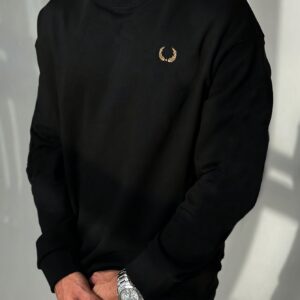 Plus Size Casual Crew Neck Sweatshirt - 100% Polyester Knit Fabric with Slight Stretch, Geometric Print, 220g/m2
