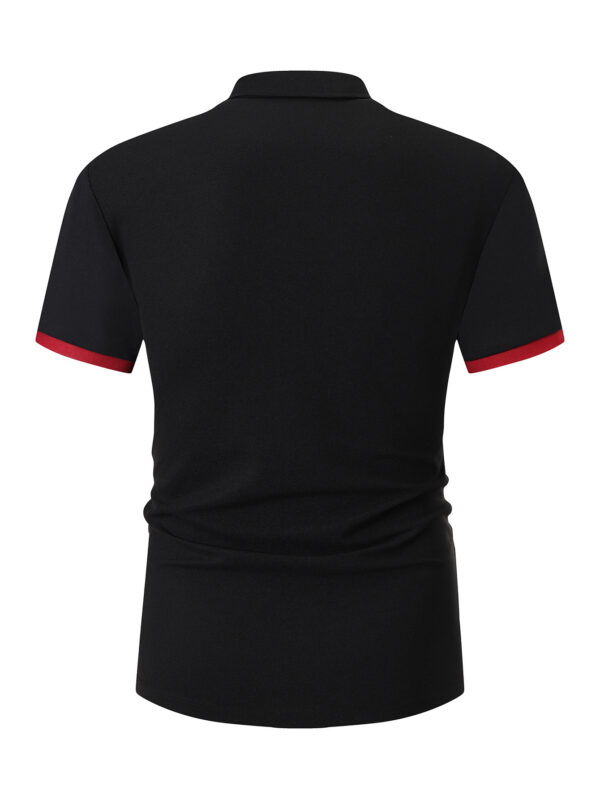 Men's Minimalist Letter Print - Premium Business Short Sleeve Shirt for Golf, Fishing, Basketball, Gym, Swimming, and Beach Wear - Image 6