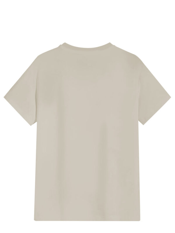 Men'S "REPLAY" Graphic T-Shirt - Casual Summer Short Sleeve, Beige with Bold Orange Lettering & Logo, Lightweight Polyester, Perfect for Outdoor Activities & Sporty Look, Summer Sportswear | Logo Print Tee | Knit Constructio - Image 7
