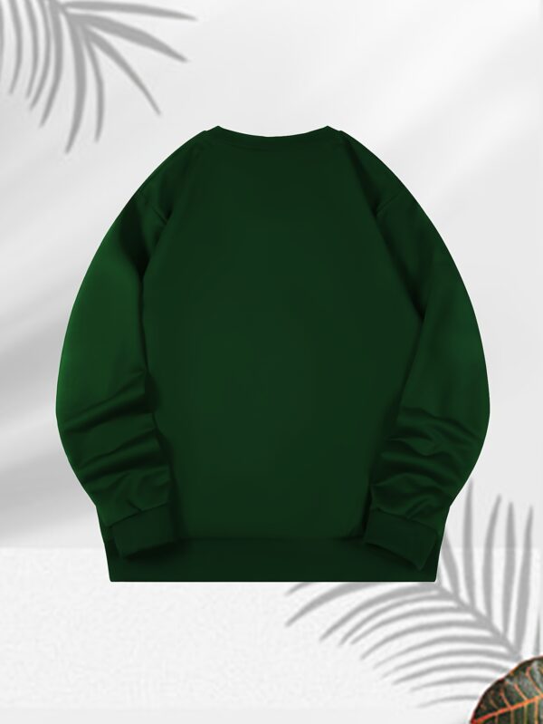 Alpine Print Men'S Casual Crew Neck Sweatshirt, Long Sleeve, Comfortable Polyester 100%, Slight Stretch, Loose Fit, Knit Fabric, 250gsm - Perfect for Spring, Autumn, Winter - Image 10