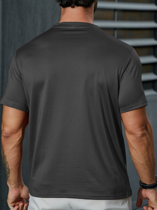 Men'S F407 North Rails Graphic Tee - Casual Summer Short Sleeve T-Shirt, Comfortable Stretch Fabric, Round Neck, Gray with Blue Logo & Bow Design, Lightweight & Breathable for Casual Attir - Image 7