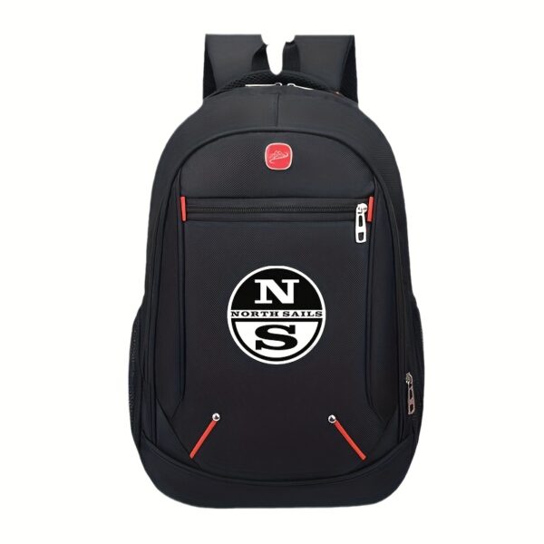 North Sails Stylish Nautical Backpack with Classic Black & White Logo, Perfect for Ocean Enthusiasts – Spacious Design with Multiple Compartments for Easy Organization of Gear, Clothes, and Books. Ideal Travel Companion Q157, for Teenager - Image 3