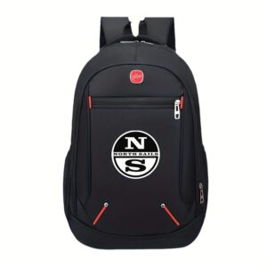 North Sails Stylish Nautical Backpack with Classic Black & White Logo, Perfect for Ocean Enthusiasts – Spacious Design with Multiple Compartments for Easy Organization of Gear, Clothes, and Books. Ideal Travel Companion Q157, for Teenager