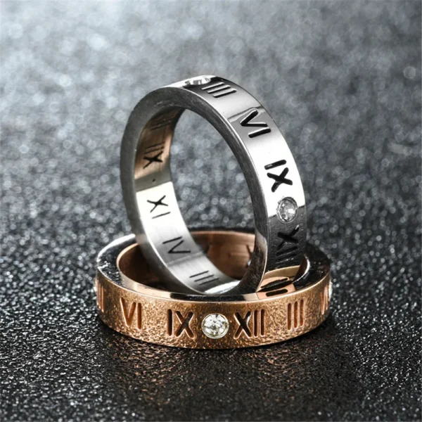 Luxury Roman Numeral Necklace Earring Bracelet Ring Set For Women Never Fade 316l Stainless Steel Wedding Jewelry Set Gift Box - Jewelry Sets - zinifashion - Image 4
