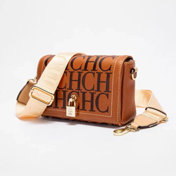 CH Fashion Design Model Metal Accessories Buckle Women's Shoulder Bag Luxury Brand 2024 Fashion Solid Colour Printed Head Bag - Image 2