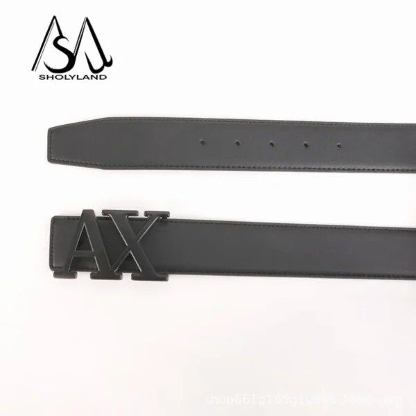 New Trend Fashion Men's Belt Leather Designer Pants Fashion Brand Wide Belt Men's Luxury Fancy Vintage Strap Men's Jeans - zinifashion 200000297 - Image 4