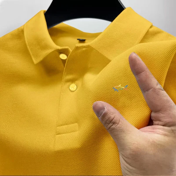 Summer 2024 Men's Golf Casual Polo Shirt Luxury Top High Quality Breathable Men's New Short Sleeve Polo Shirt Quick-drying - zinifashion 200000343 - Image 5