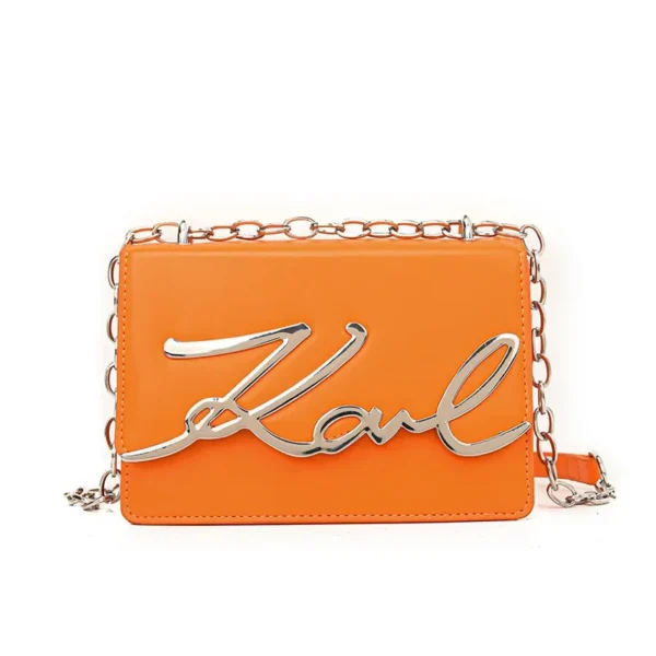 Candy Colored Fashionable Ladies Chain Crossbody Bag Versatile Commuter Shoulder Bag PU Leather Medium Hardness Zipper Opening - Image 5