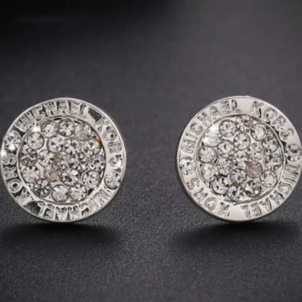 925 Sterling Silver Round Rhinestone Stud Earring For Women Fashion Temperament Party Gifts Accessories - zinifashion 36