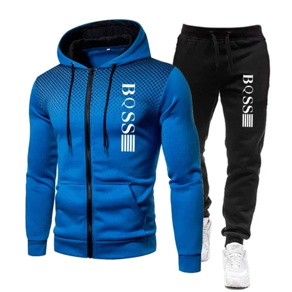 The 2025 new men's sportswear collection features a two-piece set of hats and sweatpants, as well as a trendsetter in casual and - Image 5