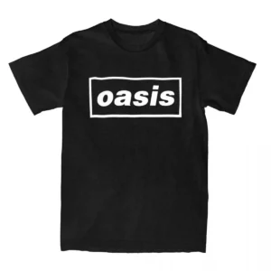 O-Oasis Rock Band T-Shirts for Men Women British Music Albums Vintage Tees Crew Neck Short Sleeve T Shirt Clothing Tops Y2k Top - zinifashion 200000345