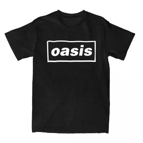 O-Oasis Rock Band T-Shirts for Men Women British Music Albums Vintage Tees Crew Neck Short Sleeve T Shirt Clothing Tops Y2k Top - zinifashion 200000345