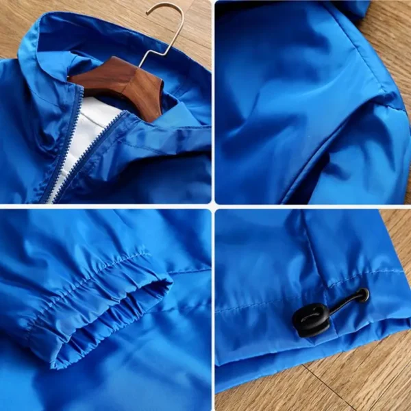 2025 new sports jacket with casual and trendy fabric, comfortable, lightweight, cool, hat wearing, zipper cycling wear - zinifashion 200000343 - Image 3