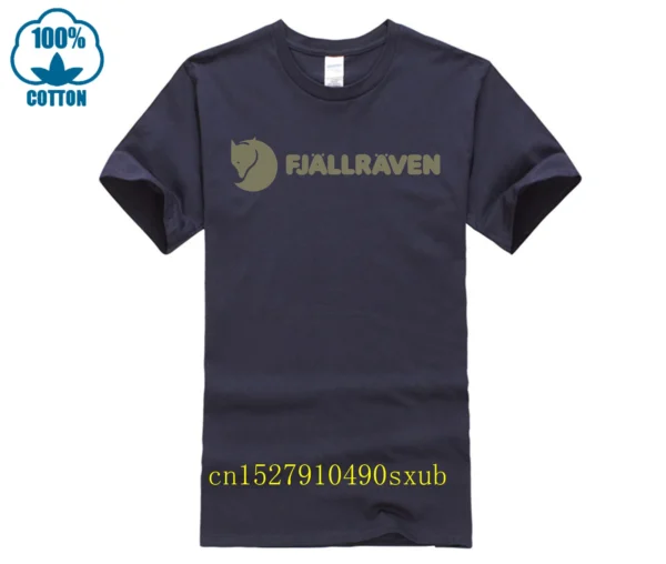 Fjall Mens T-Shirt Awesome Short-Sleeve Tee Shirt Man Printed Basic 100% Cotton Tops & Tees TEE Raven T-Shirt. - Image 4