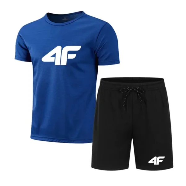 Summer Popular Men's T-shirt+shorts Suit Men Sports Suit Printing Casual Fashion Short-sleeved T-shirt Set Men Joggers Suit Set . - Image 3
