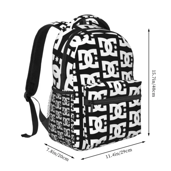 DC Shoe Co Backpacks Boys Girls Bookbag Children School Bags Cartoon Laptop Rucksack Shoulder Bag Large Capacity - zinifashion 1524 - Image 2