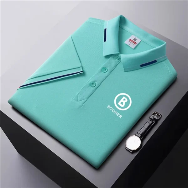 Summer high-end men's polo shirt quick-drying breathable casual fashion business sports short-sleeved POLO shirt men's clothing . - Image 6