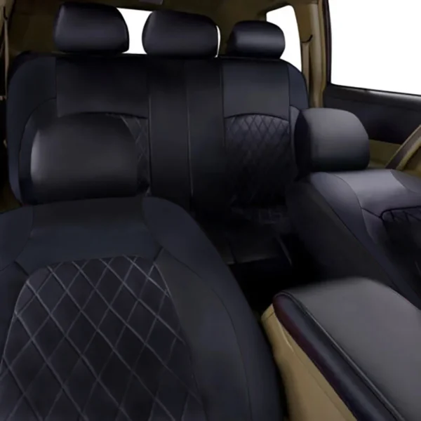 All Season Quited PU Leather Car Seat Cover Full Surrounded Seat Protector Waterproof Universal Fit Sedan Suv Pick-up Truck Seat - AliExpress - Image 4