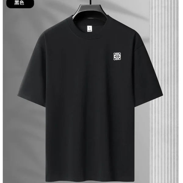 100% pure cotton men's T-shirt short sleeved summer new fashion pattern embroidered Korean casual round neck breathable menswear - zinifashion 200000343 - Image 6