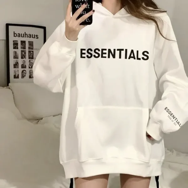 Trendy Heavyweight Hoodie Women's Loose White Lazy Style Jacket Autumn Winter New Arrival Street Fashion Female Top - Image 3